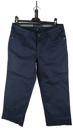 Tommy Hilfiger Damen-Jeans Gr. 32 L30 Unifarben | Dunkelblaue Caprihose - Bild 1