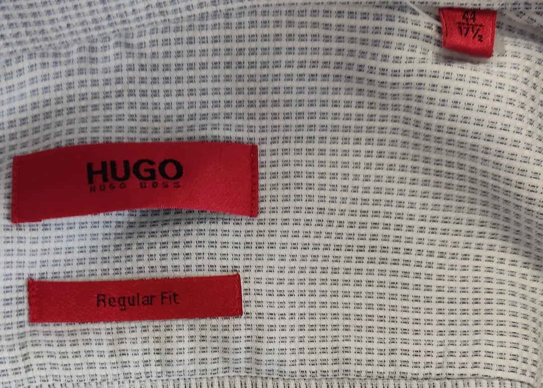 Hugo Boss Herrenhemd blau /weiß Gr. 44 – Bild 3