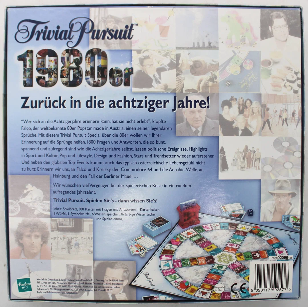 Trivial Pursuit 1980er – Zurück in die Achtziger Jahre! (Hasbro, Deutsch) – Bild 2