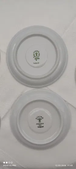 Lilien Porzellan Mocca-Untersetzer 6er | Sammlerstück - Bild 7