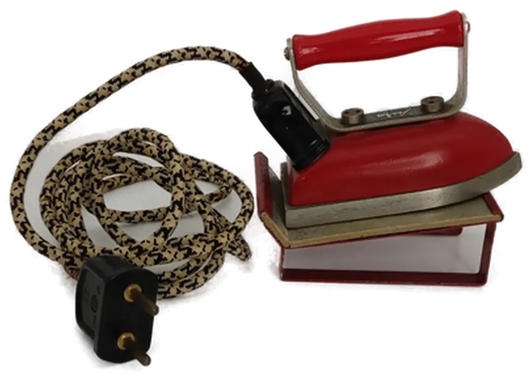 Antikes Vintage mini Reise Bügeleisen, Marke Jura - Bild 1