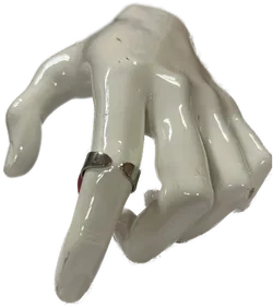 Ring Blatt rosa Modeschmuck ca.11 Zoll - Bild 2