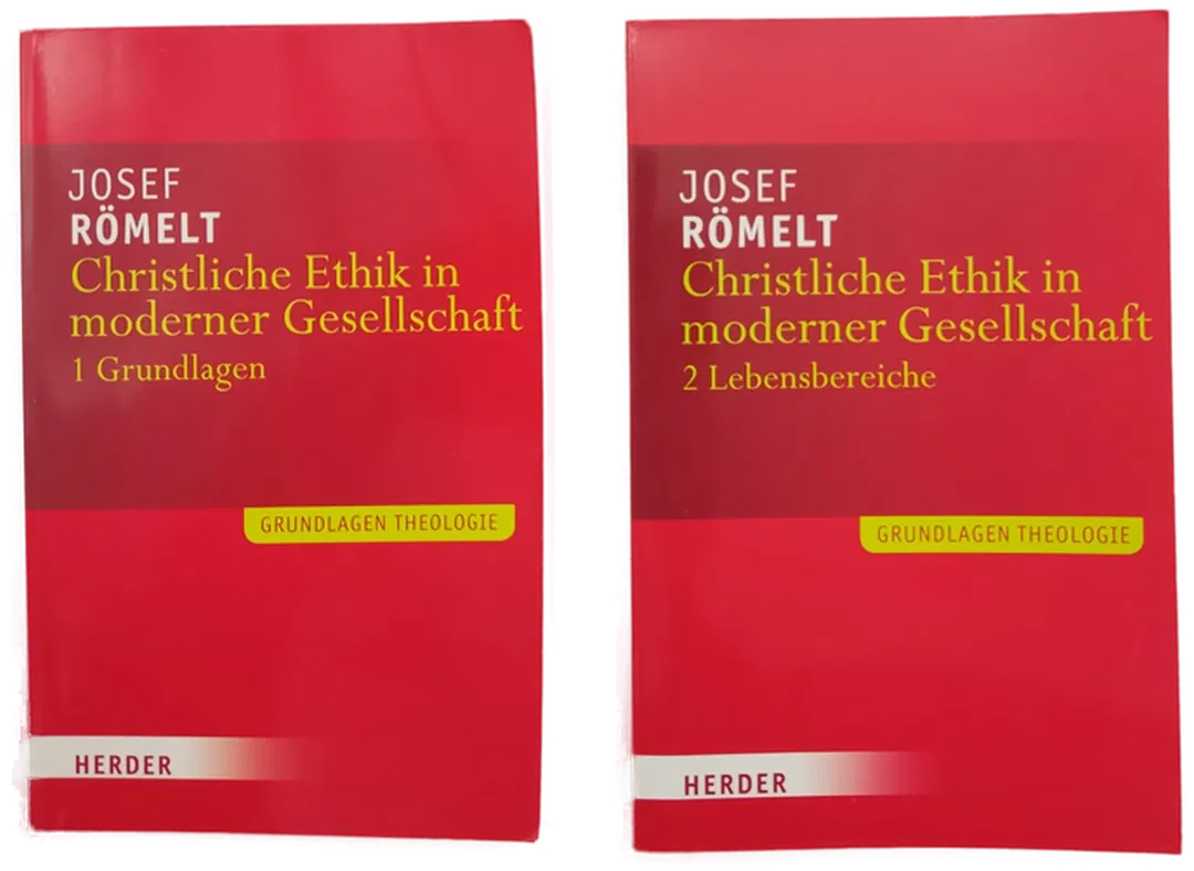 Christliche Ethik in moderner Gesellschaft - Josef Römelt, Band 1 (Grundlagen) + Band 2 (Lebensbereiche) - Bild 1