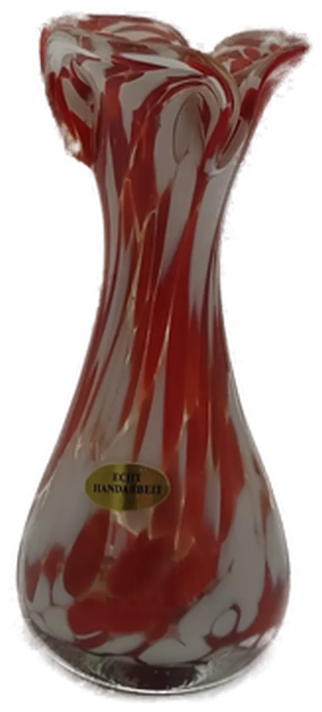 Glas-Vase, echt Handarbeit, Glasbläserarbeit – Bild 2
