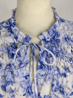 Zara Bluse Geblümt Polyester | Jeans-Begleiter - Bild 2