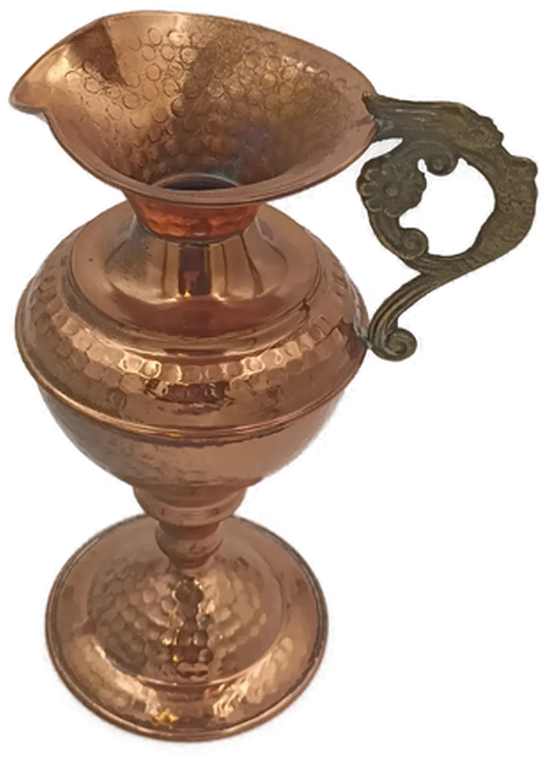Kupferkrug mit Messinggriff - Bild 1