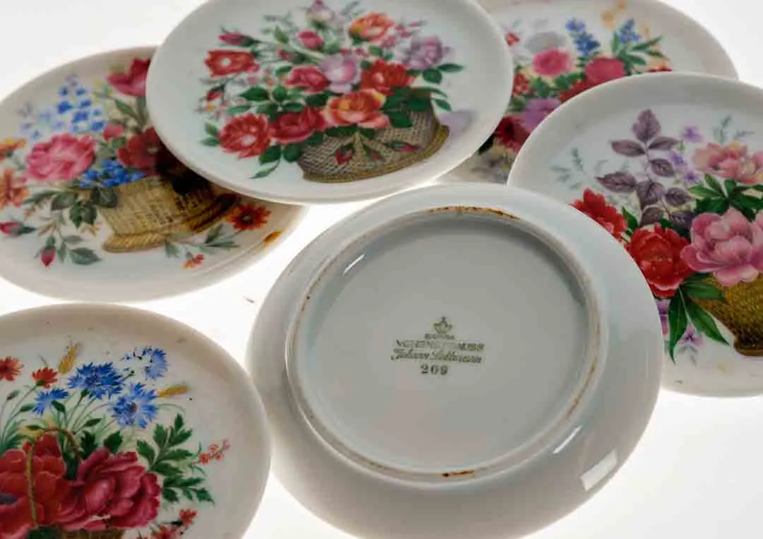 Seltmann Weiden Mini-Teller Blumenkorb, 6er-Set, Ø ca. 9,5 cm – Bild 4