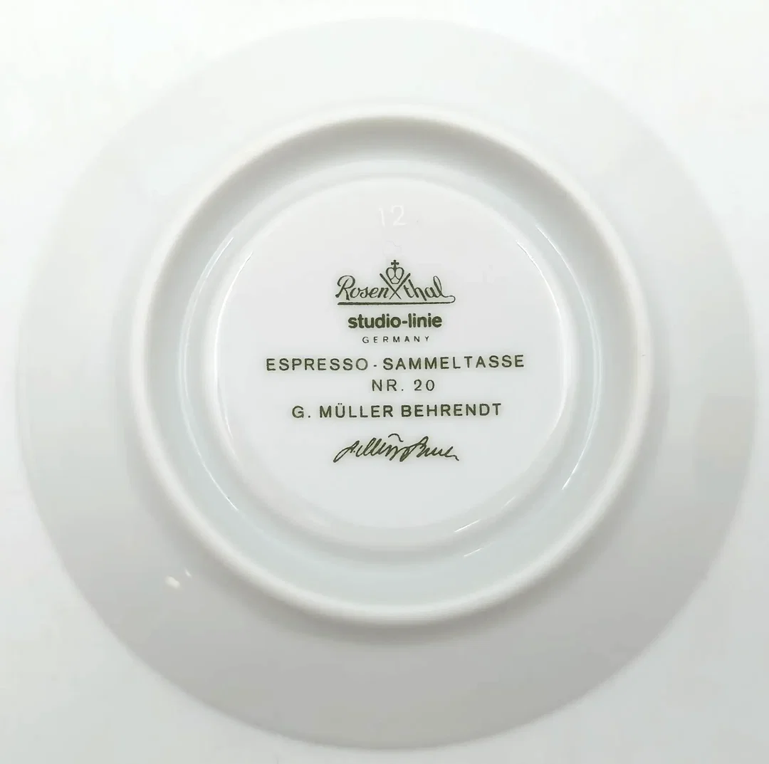 Rosenthal Studio-Line „Cupola“ Espresso-Sammeltasse Nr. 20 - Gisela Müller-Behrendt – Bild 6