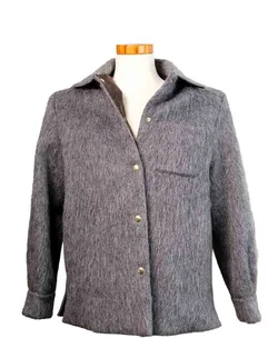 Moncler Kostüm aus edlem Mohair-Mix – Luxuriöser Zweiteiler in Grau - Bild 1
