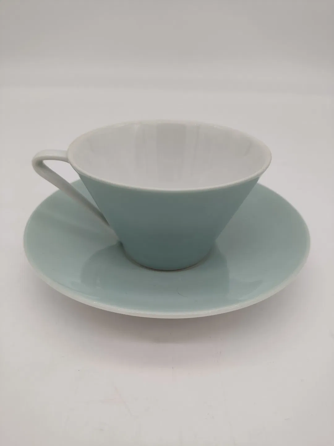 Lilien Porzellan Kaffeetasse DAISY 18 - graublau - Bild 4