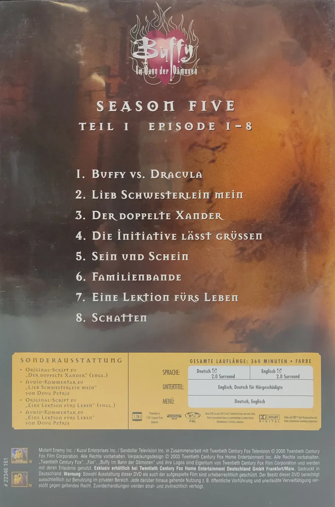Steffi's Pick - Buffy - Im Bann der Dämonen - Season Five - 1 DVD  – Bild 2