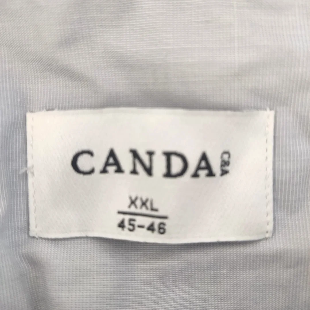 CANDA von C&A Herrenhemd langarm, hellgrau - Gr. XXL 45-46 – Bild 4