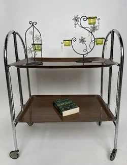 Vintage Klappbare Dinett-Servierwagen - 1970er Jahre - Bild 1