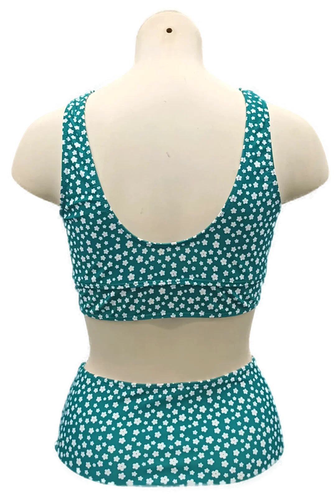 Bikini grün mit Blumen Gr. 1XL – Bild 2