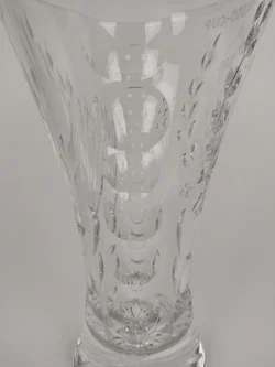 Große Glasvase, geschliffen - Bild 4