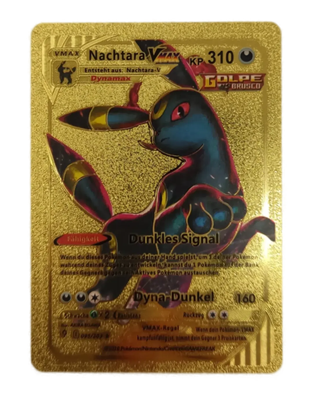  Pokémon Sammelkarte Goldfolie Nachtara Vmax - Bild 4