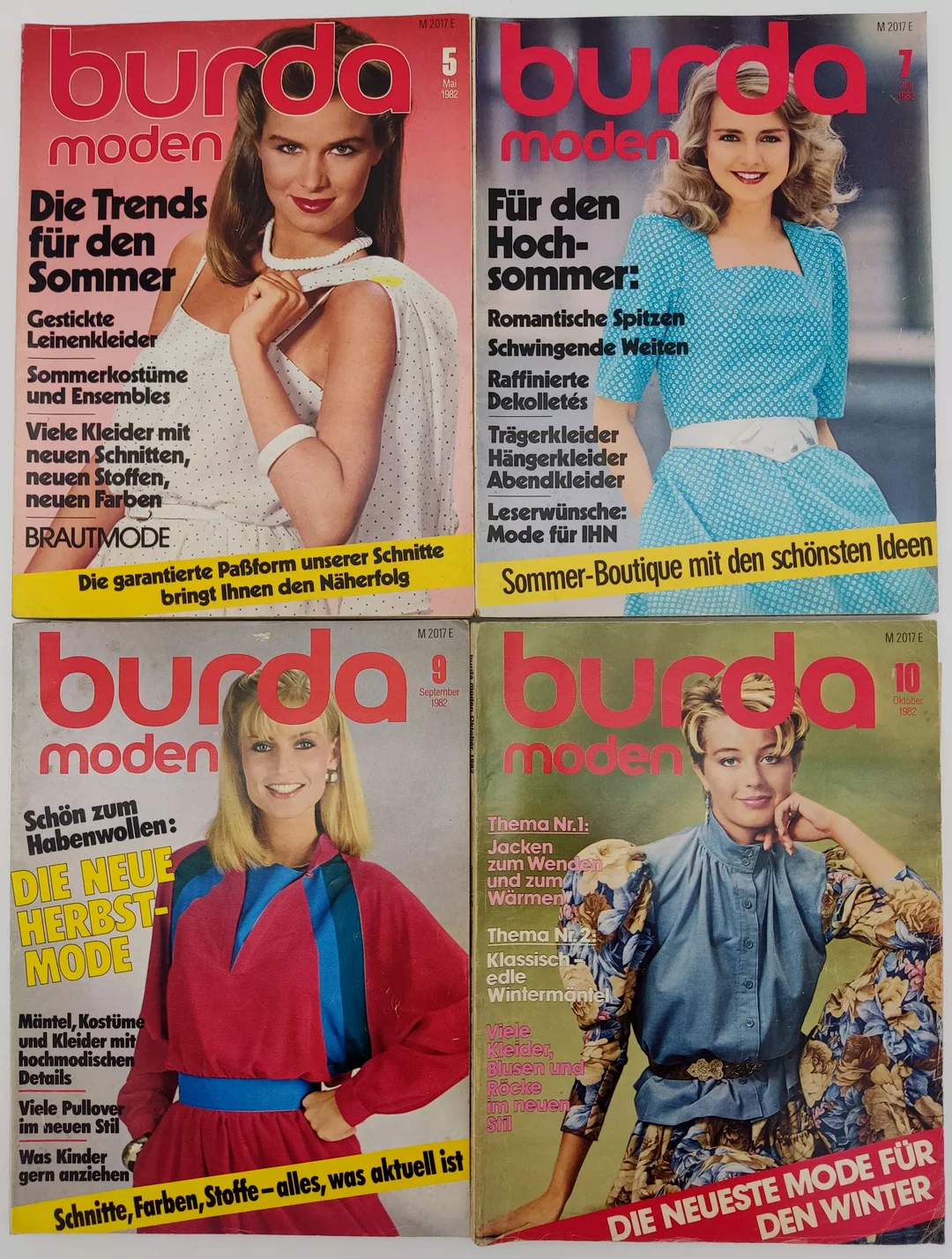 Burda Modezeitschrift 10 Hefte 1982 – Bild 2