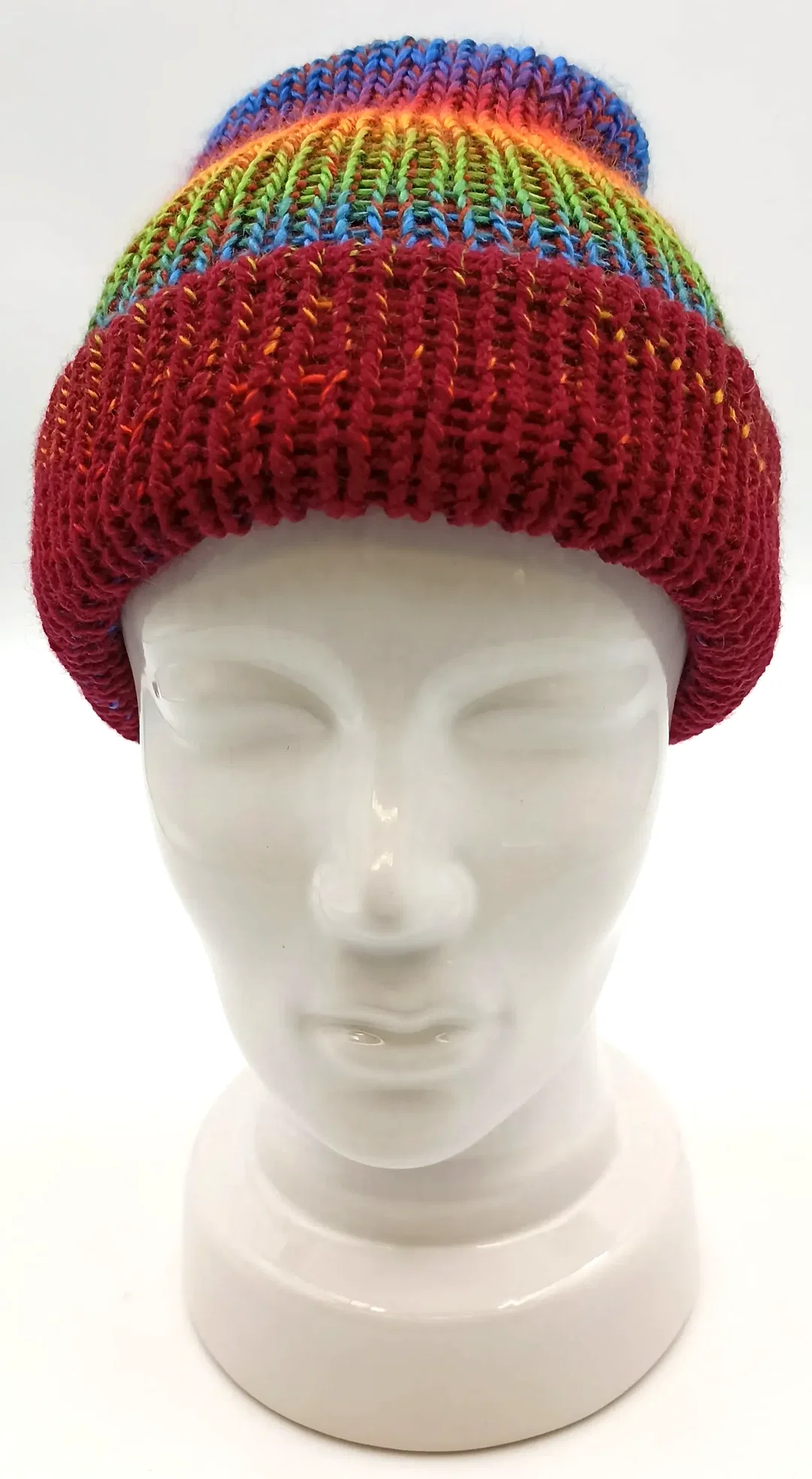 Handgestrickte Wendemütze – Bild 2