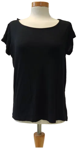 Damenkurzarm T-Shirt schwarz - Gr. 34 - Bild 1