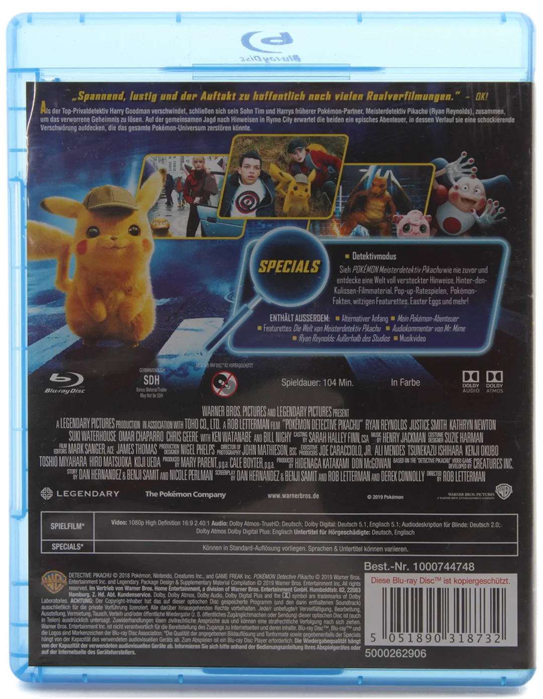 Blu ray "Pokémon – Meisterdetektiv Pikachu" – Bild 2