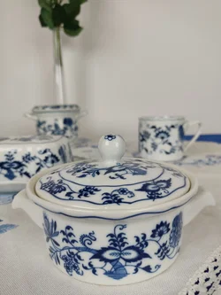 Blue Danube mit Zwiebelmuster Japan Porzellan-Set 6-tlg. | Festliche Stimmung – Vorschau 6