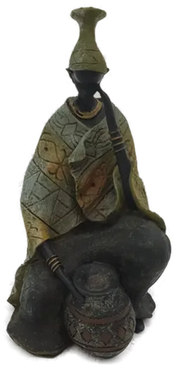Dekofigur Afrikanische Frau aus Harzguss - Bild 2
