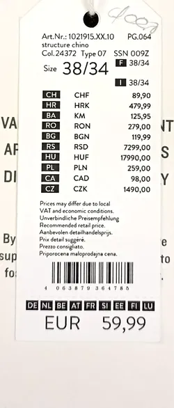 Tom Tailor Herren Chino olive Gr. 38/34 - Bild 3