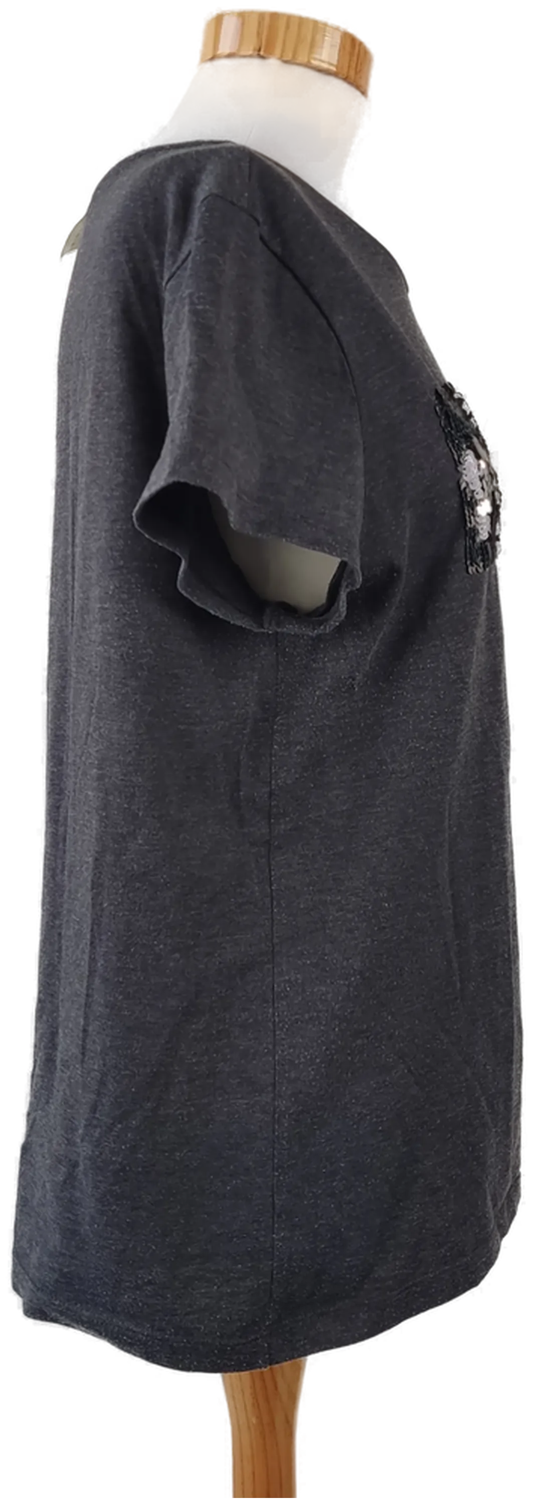 Vero Moda Damen T-Shirt grau - "All i need is coffee" - Gr. 34 – Bild 2