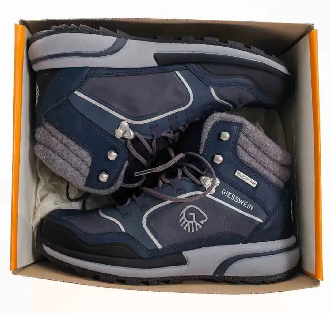 GIESSWEIN Wool Cross X Alpine wasserdichte Wanderschuhe für Damen in blau-grau, Größe 38 - Bild 1