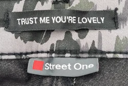 Street One Damenhose, camouflage/grau - Gr. 34 - Bild 3