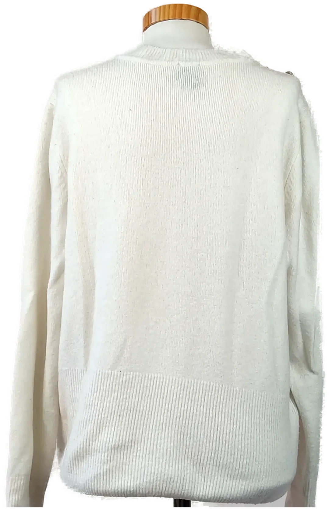 H&M Damenpullover weiß - Gr. L/40 – Bild 3