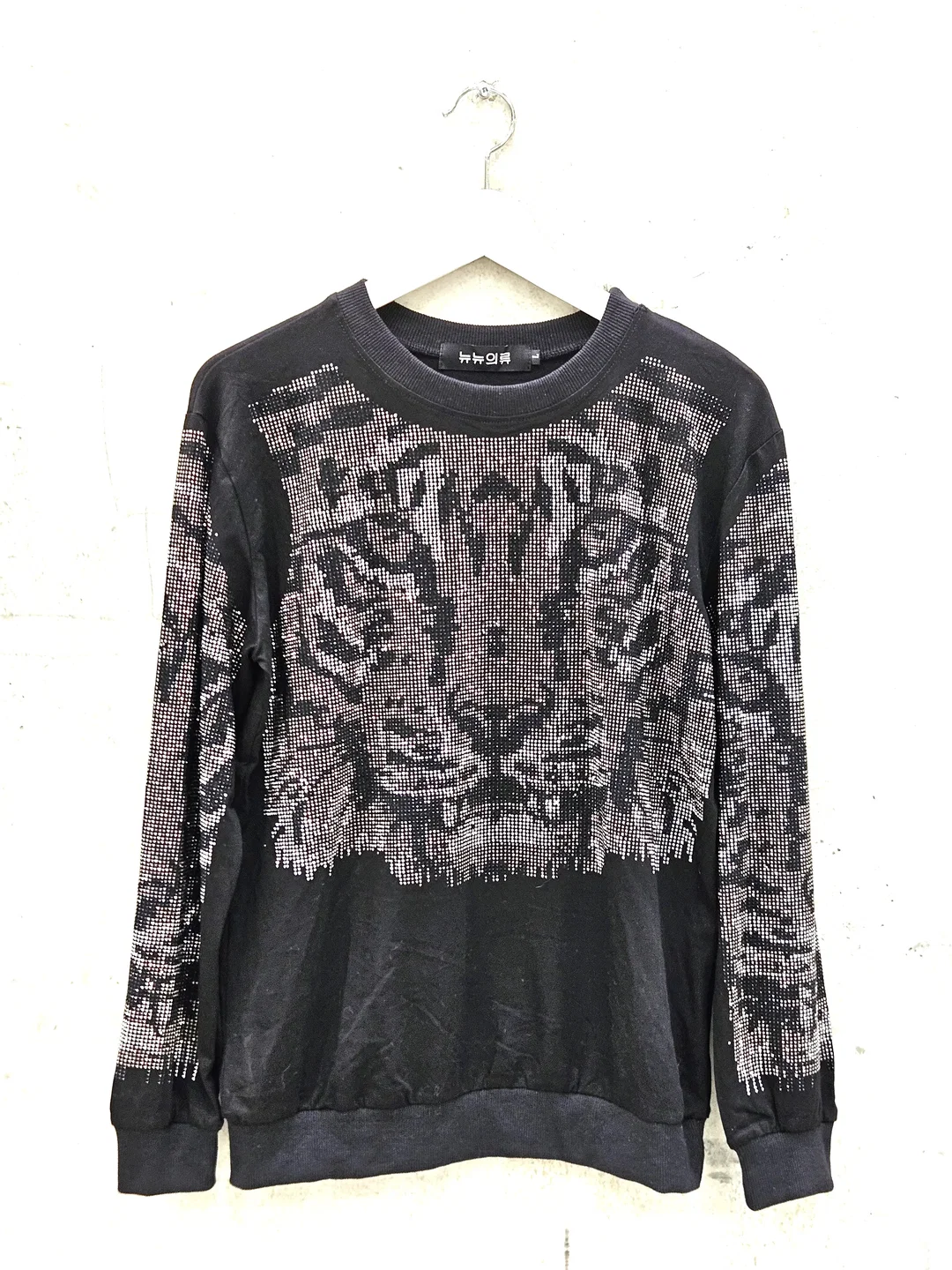 Damen Pulli mit Tigerkopf, schwarz - Gr. L – Bild 1