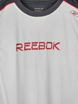 REEBOOK Herren Sportshirt, grau-weiß - Gr. S - Bild 3