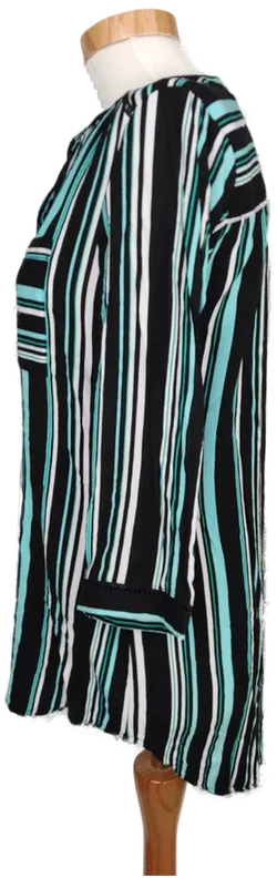 C&A Damen Bluse schwarz/blau/weiß gestreift - S/36 - Bild 3