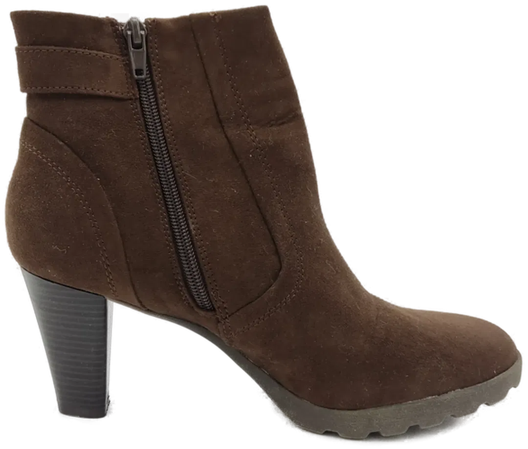Damen Stiefeletten  Rauhleder braun - Gr. 39 - Bild 4
