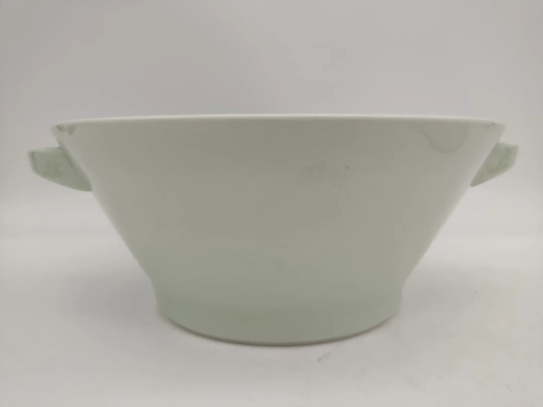 Suppentopf mit weißem Deckel Vintage Lilien Porzellan Daisy mintgrün – Bild 4