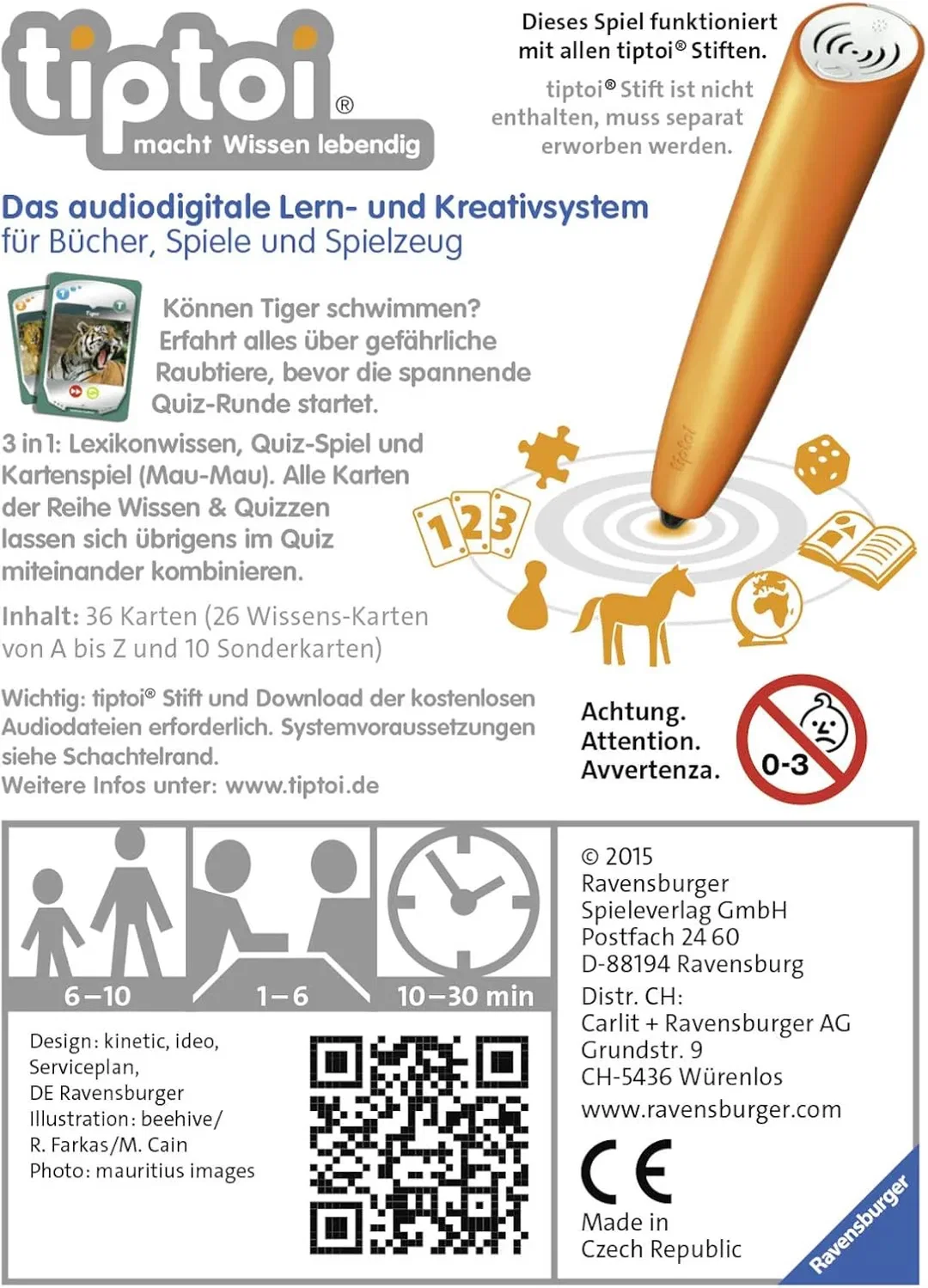 Tiptoi Wissen & Quizzen – Gefährliche Raubtiere von Ravensburger  – Bild 2
