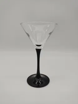 4 Cocktail- Martinigläser schwarzer Standfuß - Bild 2