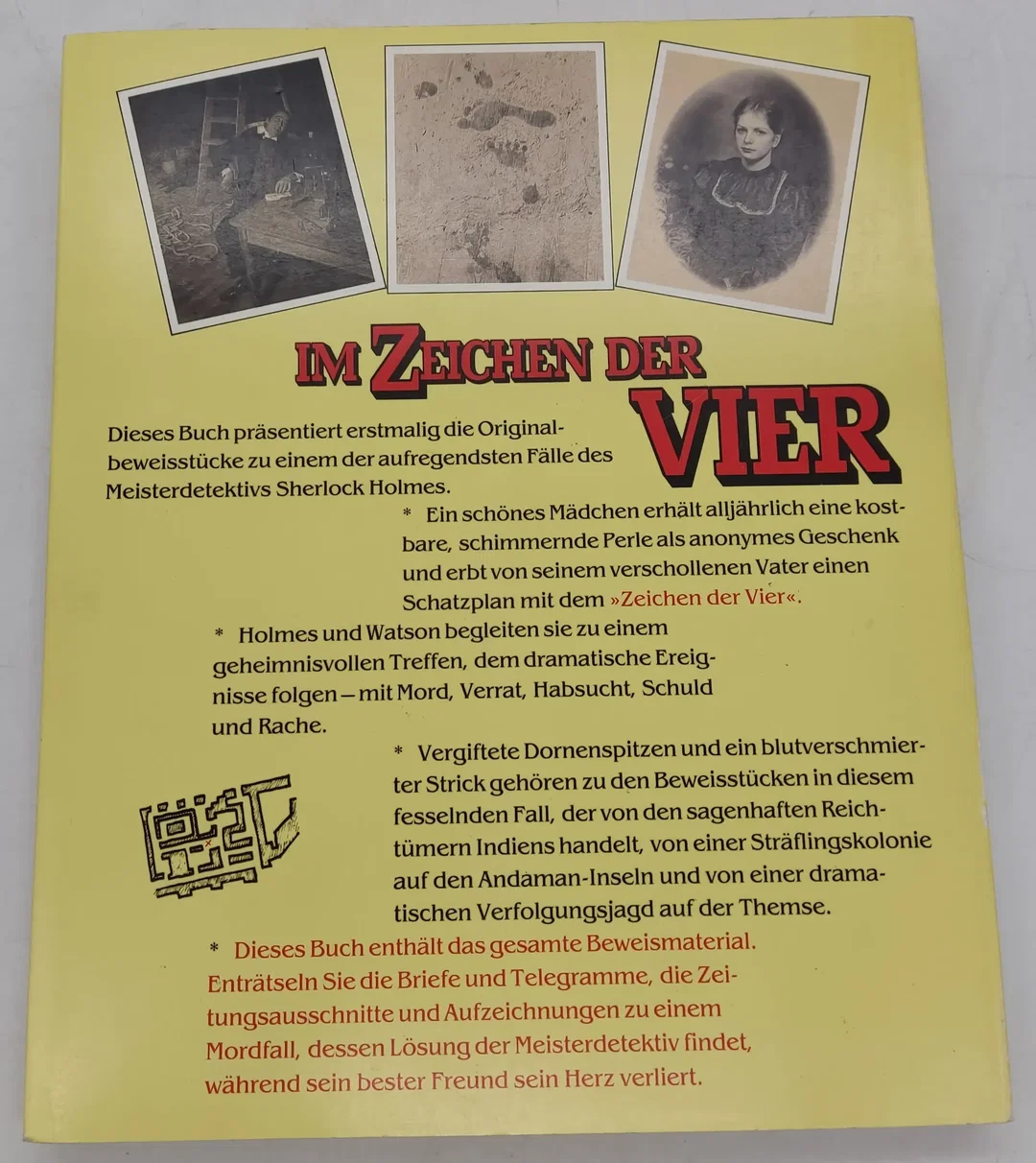 Buch "Im Zeichen der Vier" DuMont's Sherlock Holmes Rätsel 1987  – Bild 2