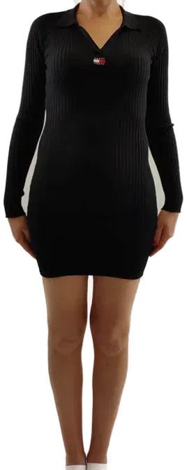 Tommy Hilfiger Schwarzes Baumwoll-Minikleid, Größe 34, Neu mit Etikett - Bild 1