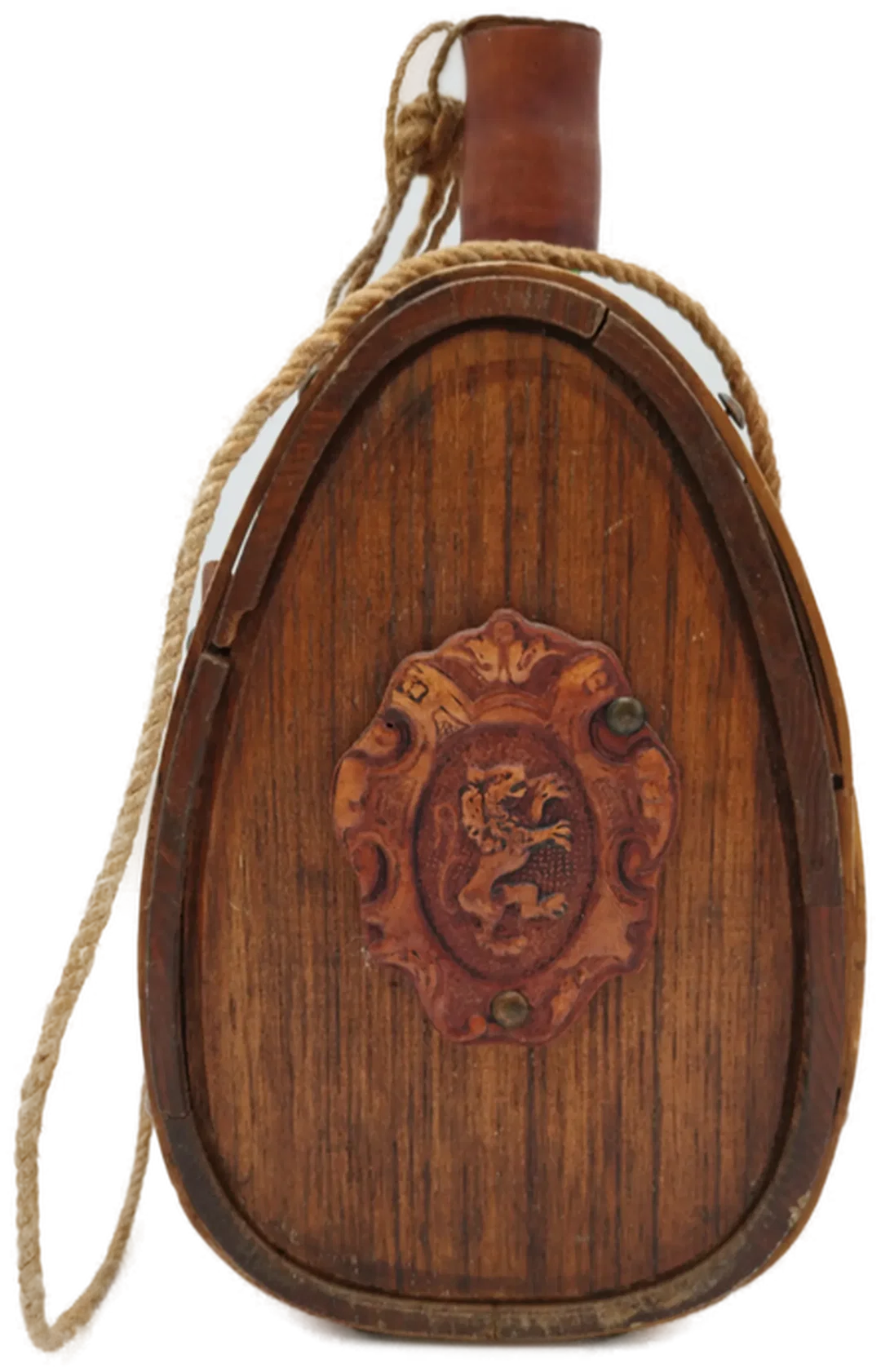 Feldflasche aus Holz ca. 29 cm hoch  – Bild 5