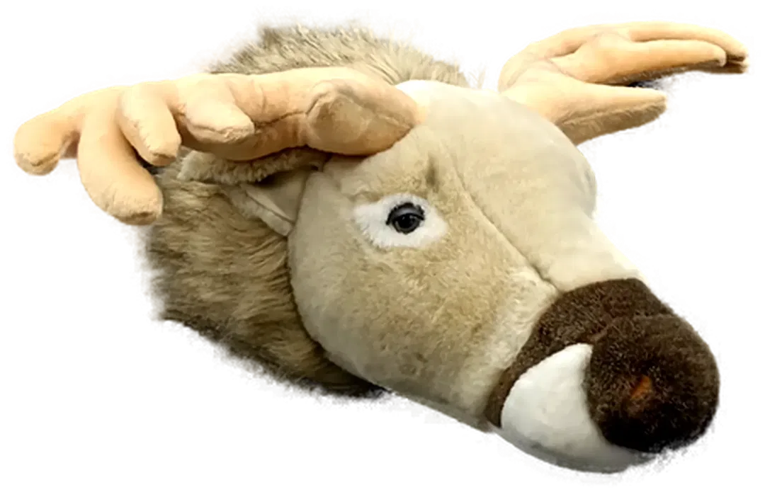 Stoff-Rentier als Wanddekoration - Bild 1