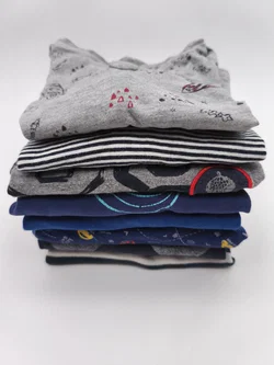 8er Set Langarm Shirts, Junge, Gr. 86/92