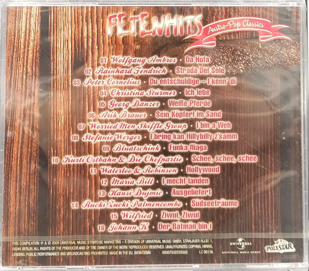 CD Fetenhits Austro-Pop Classics (OVP) – Bild 2