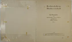 Vintage Buch - Rothäubchens Hochzeitsball - Hadwig Meyerspeer-Basler - Bild 2