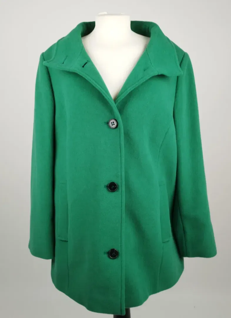MANISA Mantel grün - Gr. 44 / 80% Wolle, 20% Polyamid - Bild 1