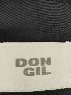 DON GIL Herrenanzug 2-teilig schwarz gestreift - L - Hose - 54 - Bild 4