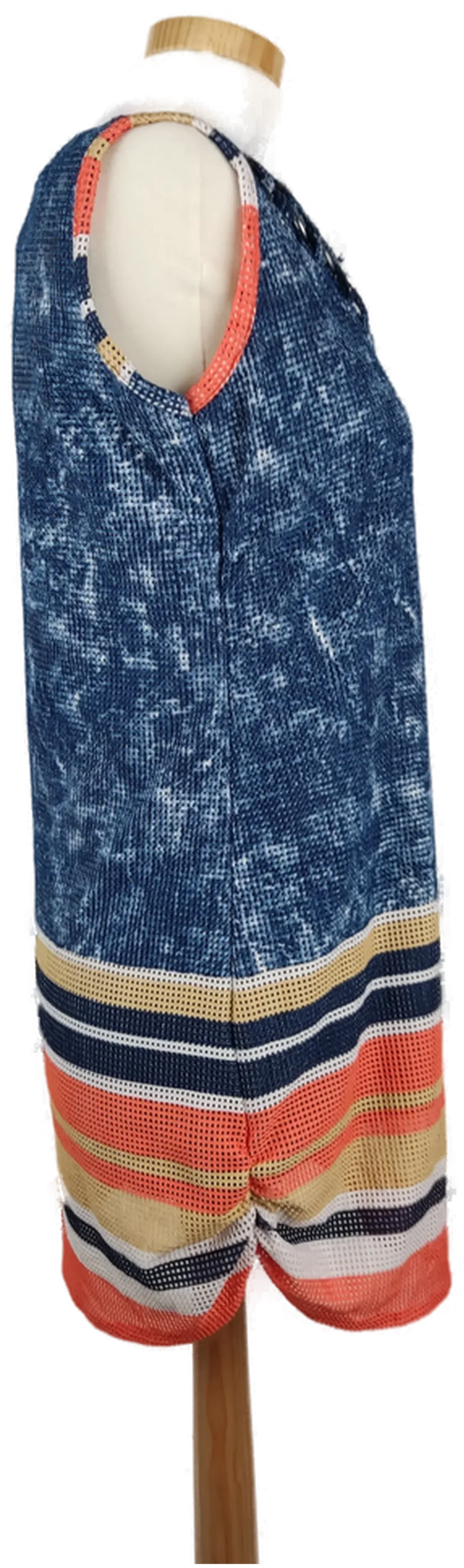 N.F. Damen-Minikleid blau gestreift - XL/42 – Bild 3