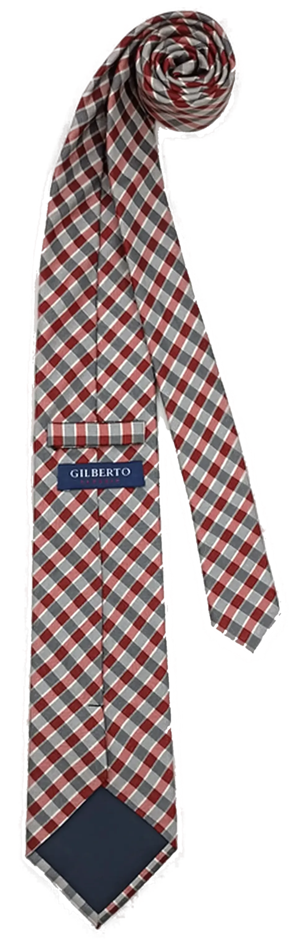 Gilberto Classics Herren Seidenkrawatte kariert  – Bild 2
