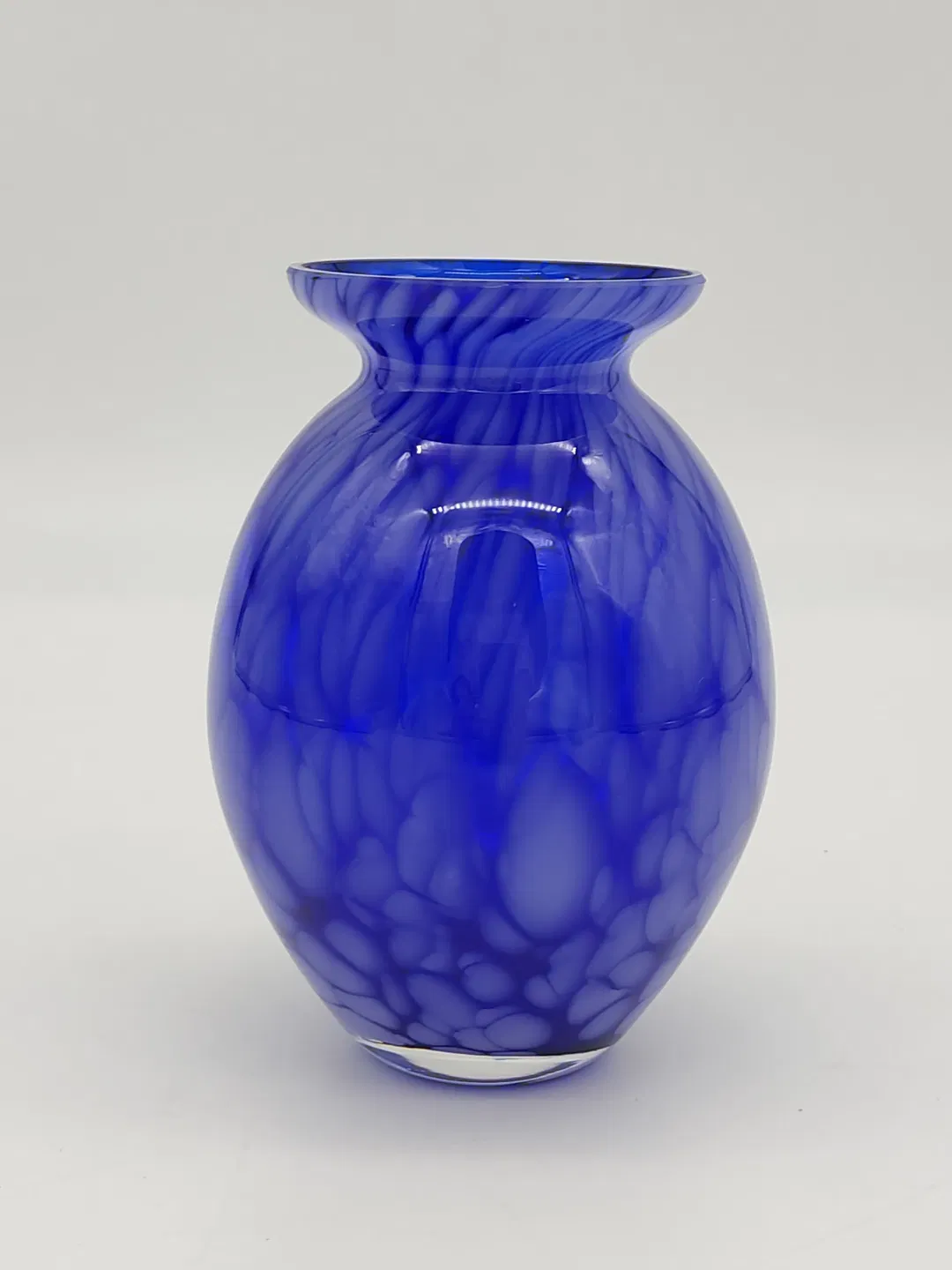 Kleine Vintage Glasvase - blau - Bild 1